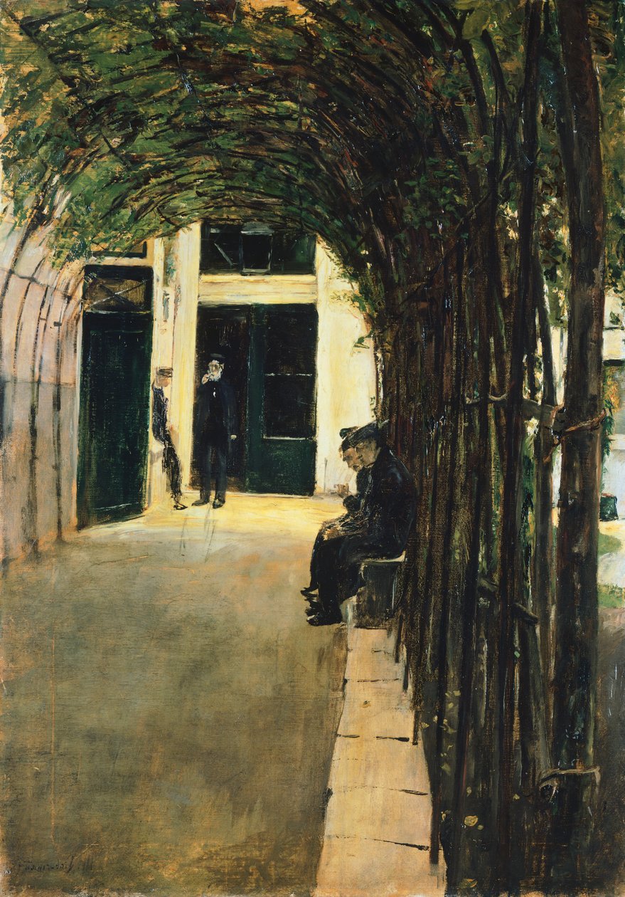 Hus av gamla Amsterdam av Max Liebermann