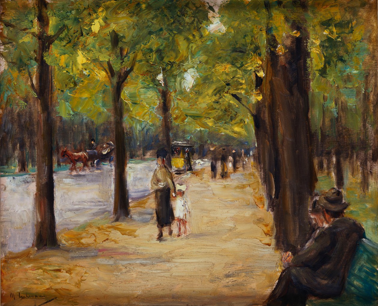 I Tiergarten, Berlin, ca 1920 av Max Liebermann