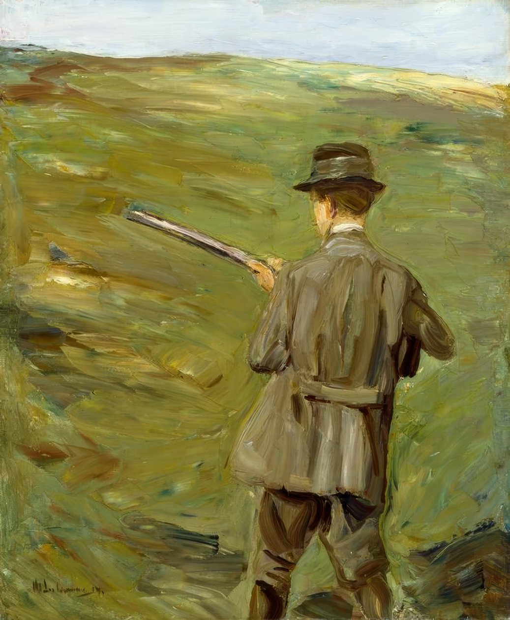Jägare i sanddynerna av Max Liebermann