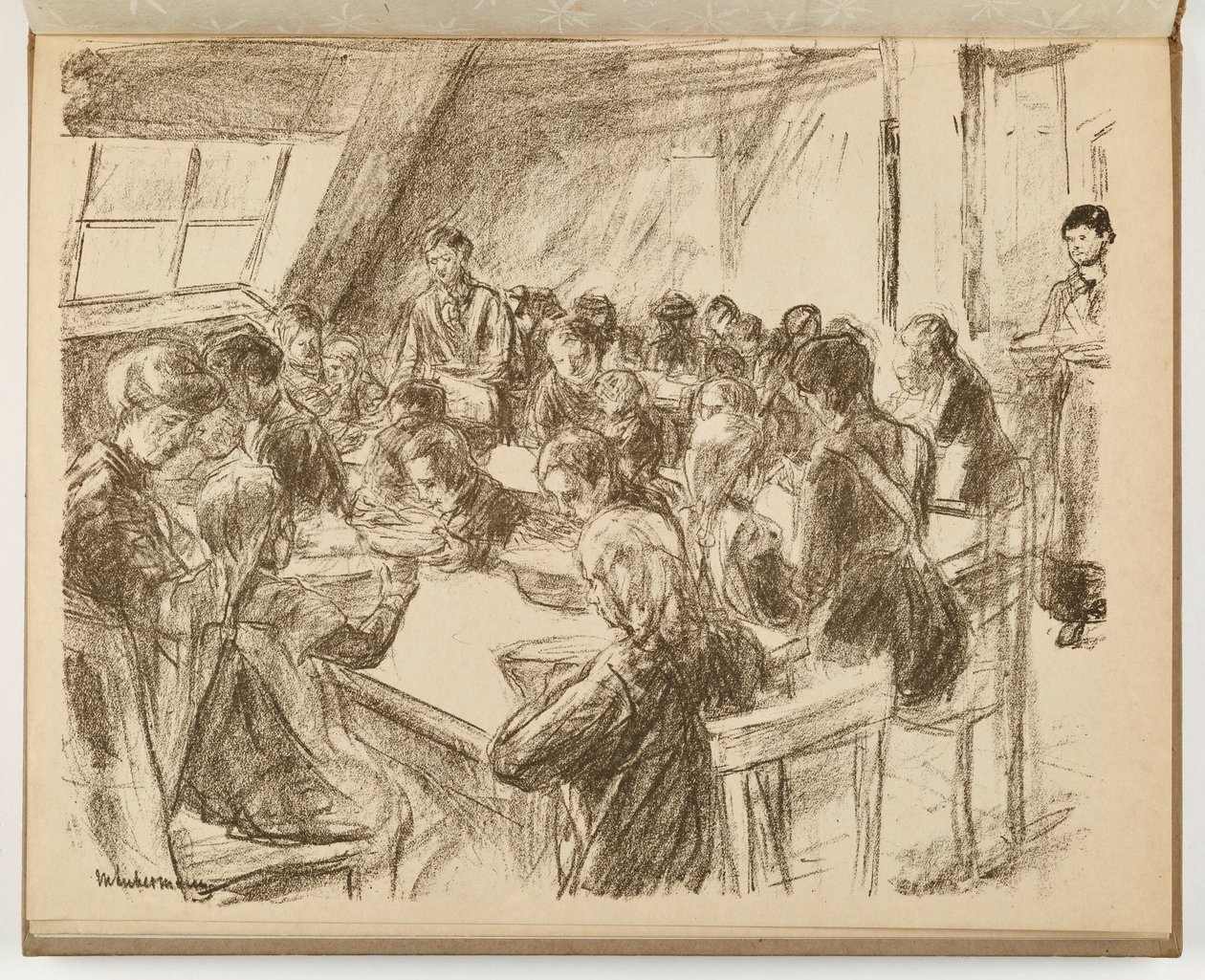Folkkök för barn (illustration ur: Konst och konstnärer XIII, 6) av Max Liebermann