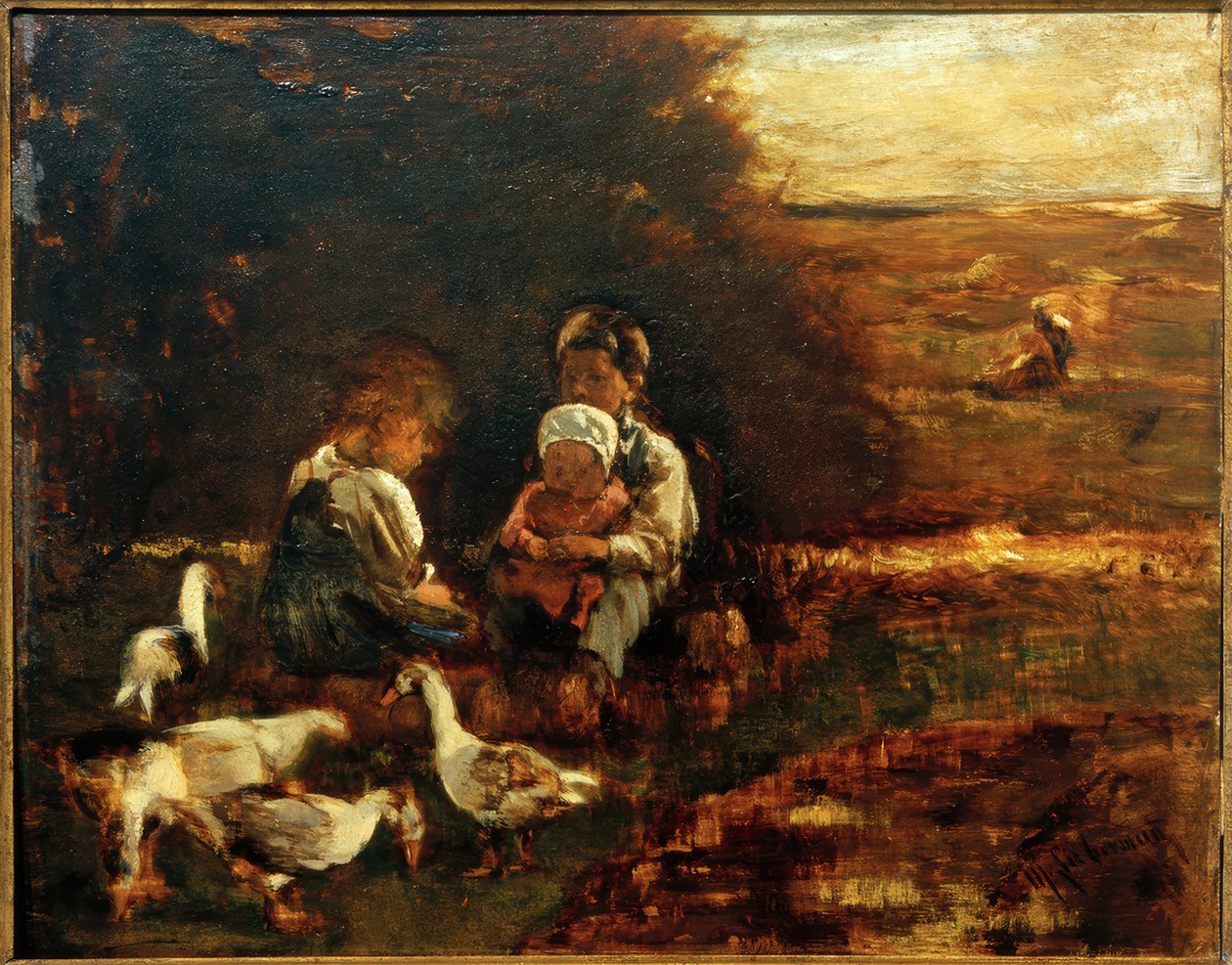 Små gåsskötare av Max Liebermann