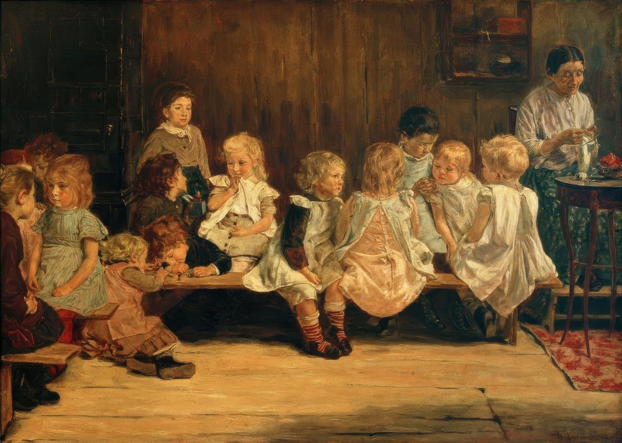 Barnbarnsskolan i Amsterdam av Max Liebermann