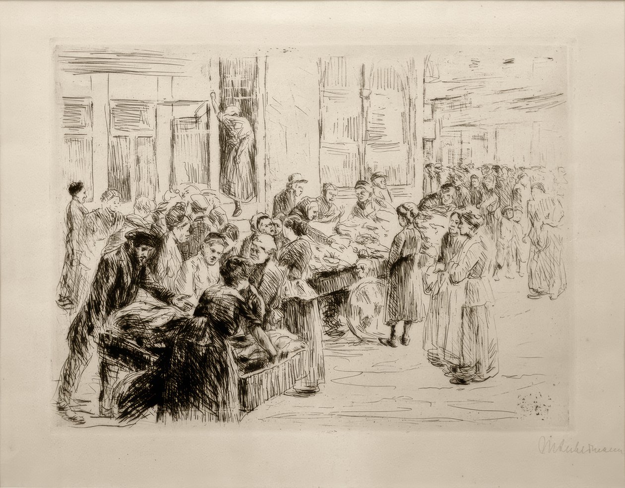 M.Liebermann, Från de judiska kvarteren i Amsterdam, Cart Trade av Max Liebermann