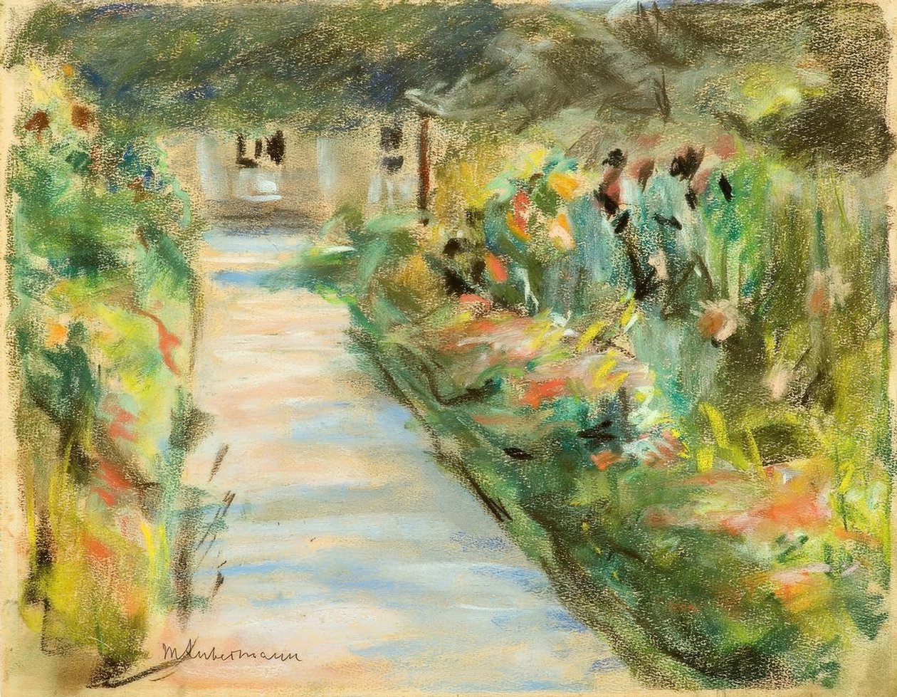 M.Liebermann, Blommande trädgård av Max Liebermann