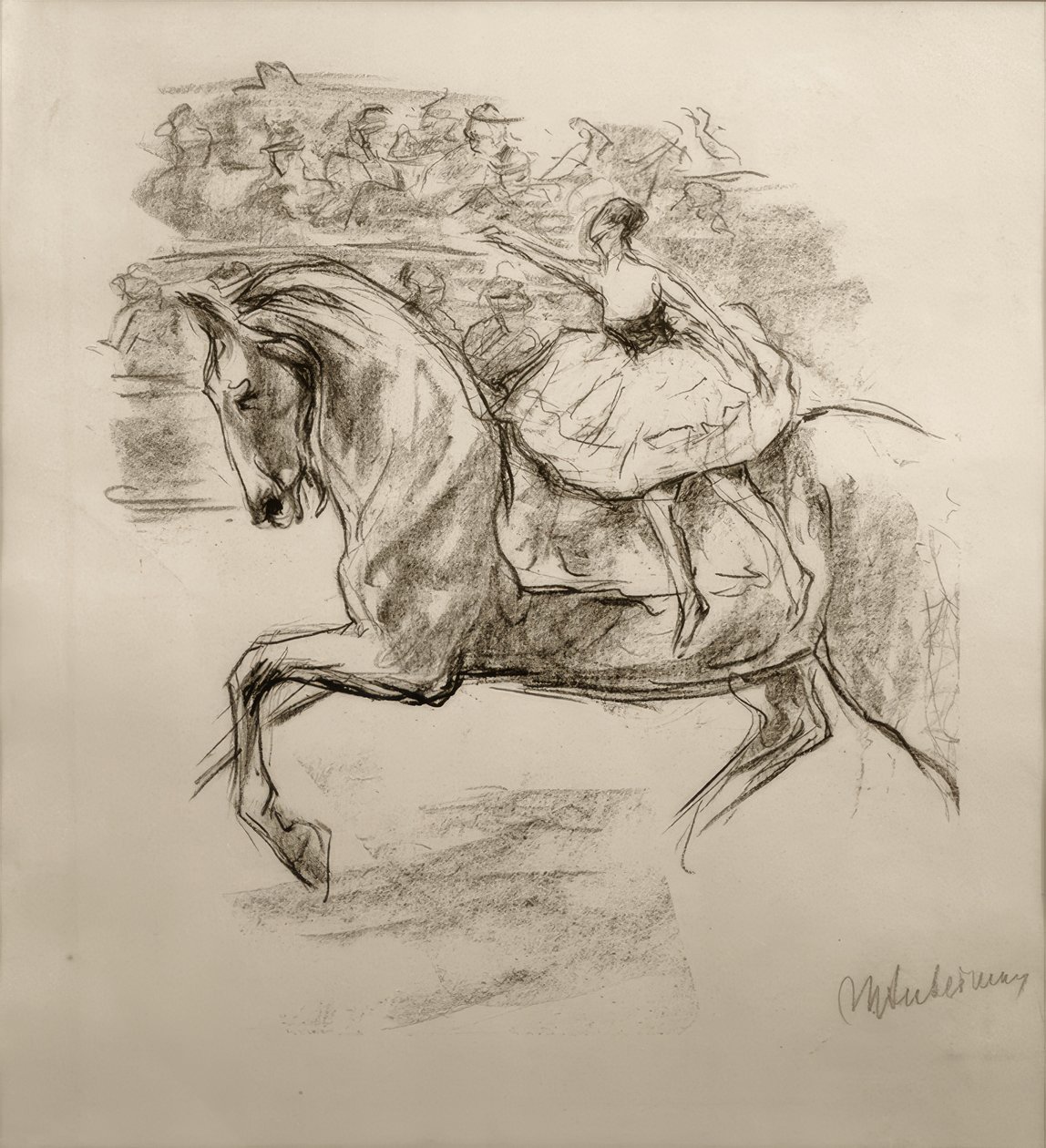 M.Liebermann, cirkusryttaren av Max Liebermann