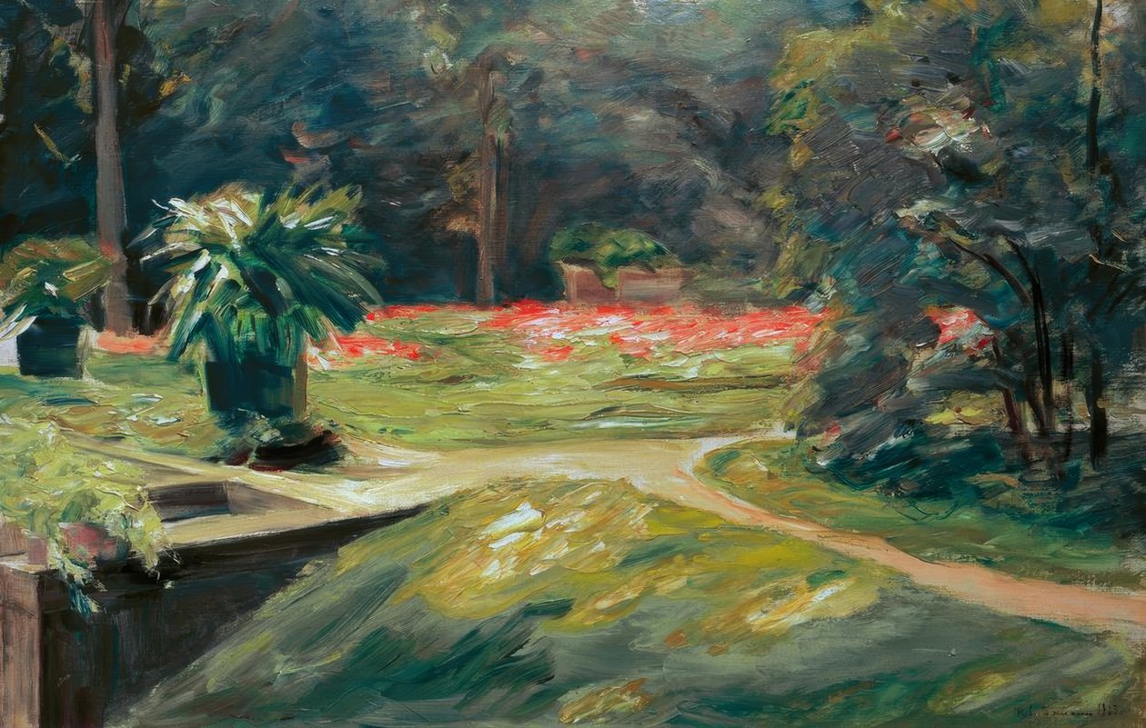 M.Liebermann, Wannseegarten Blumenterr. av Max Liebermann