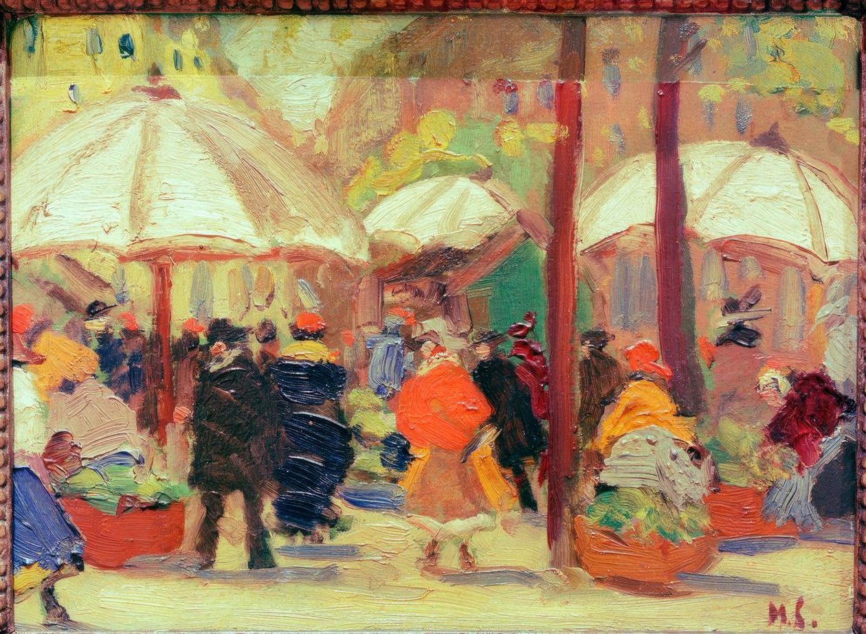 Marknadstorget i München av Max Liebermann