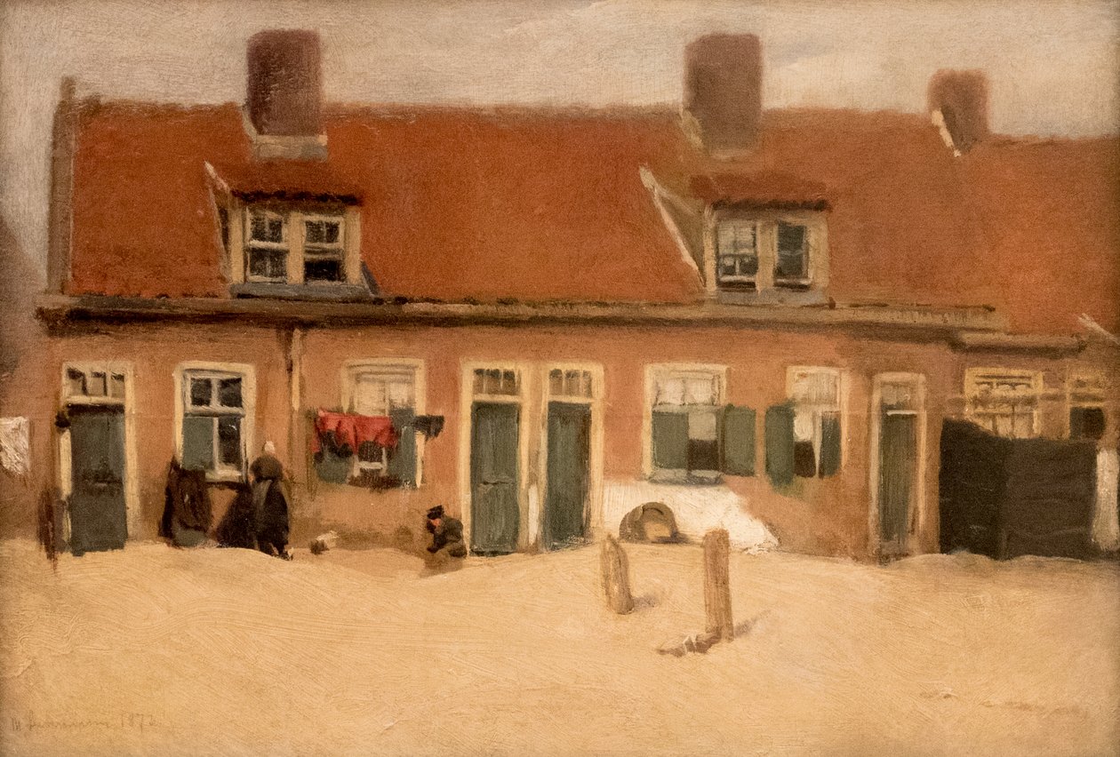 Max Liebermann, Gamla hus i Scheveningen, 1897, MGS-20160312-001 av Max Liebermann