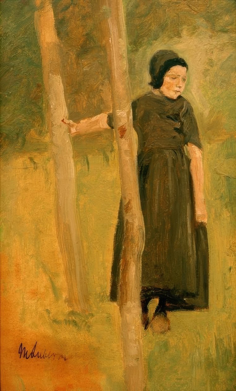 Max Liebermann, barn under träd av Max Liebermann