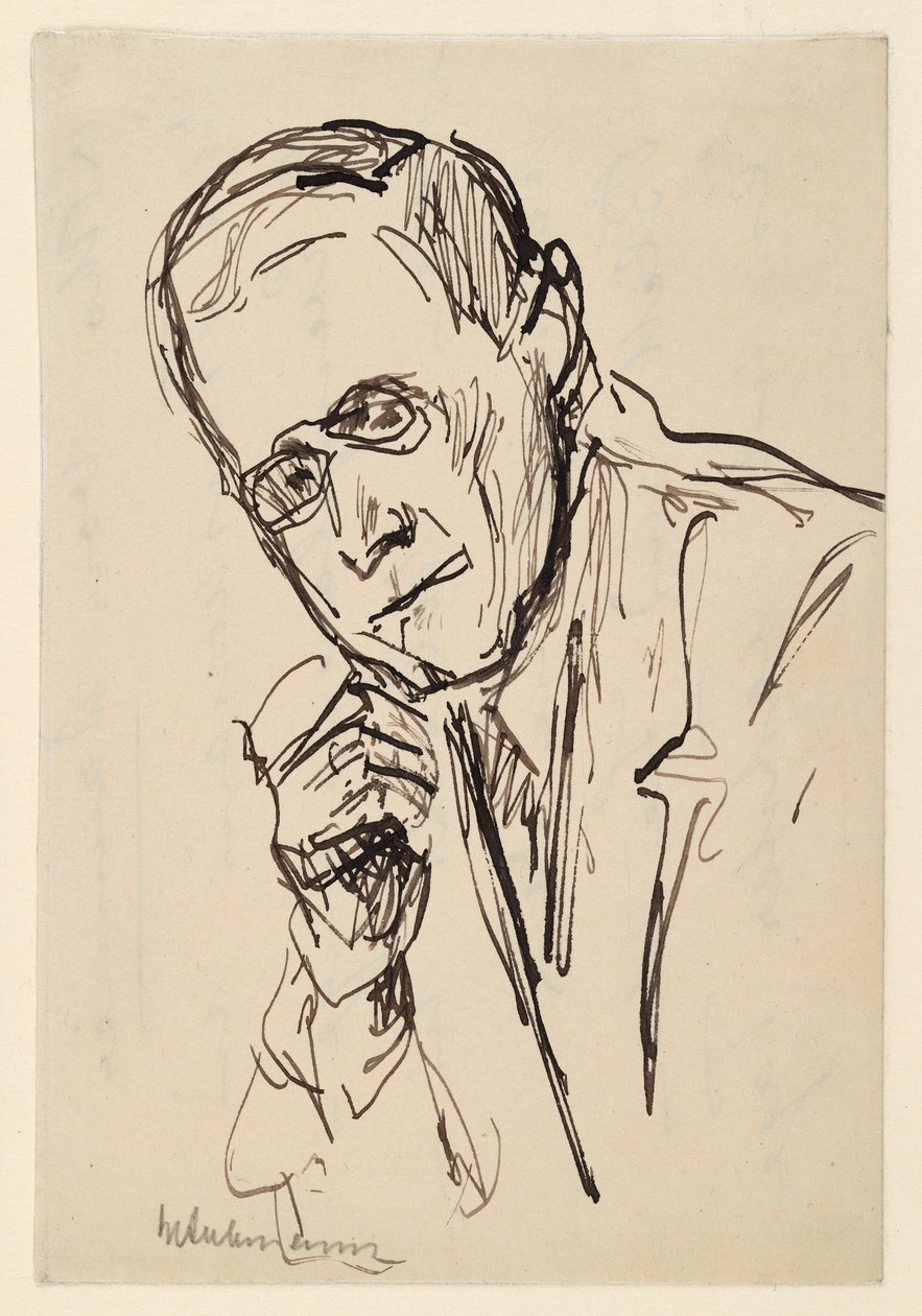Porträtt av Hugo von Tschudi av Max Liebermann