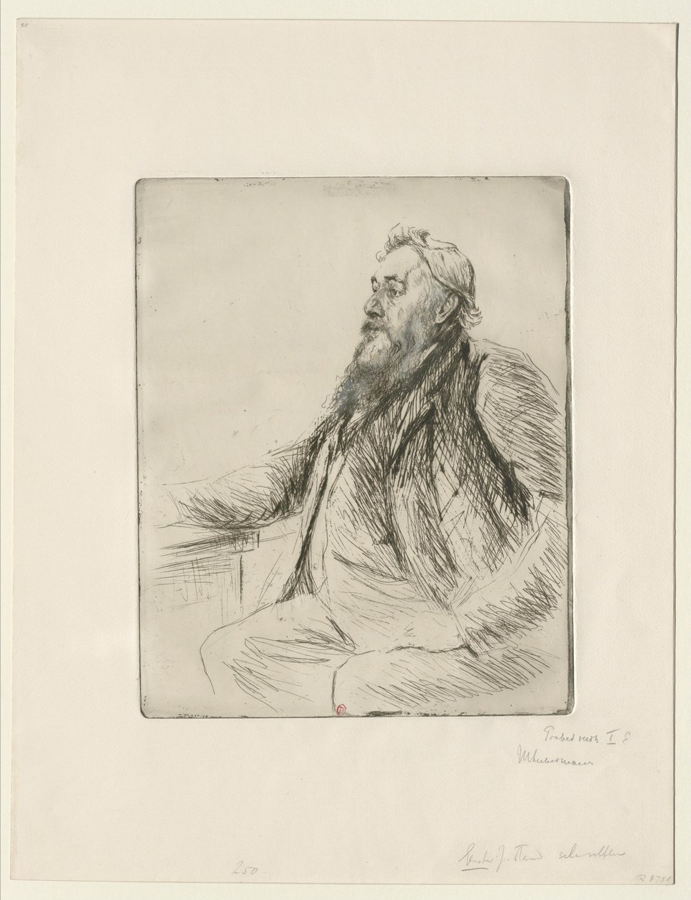 Porträtt av Justus Brinckmann  Portrait de Justus Brinckmann av Max Liebermann