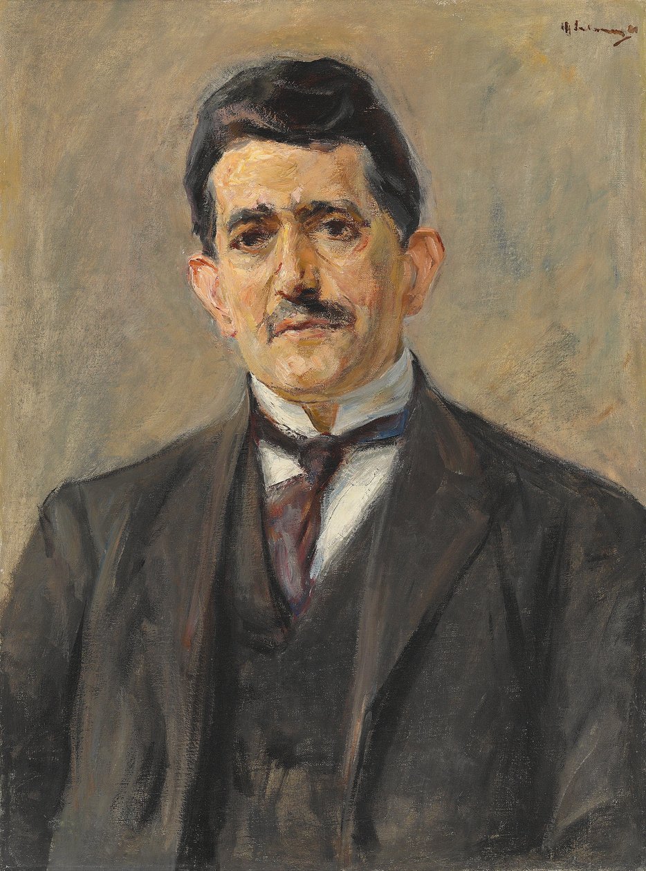 Porträtt av förläggaren Bruno Cassirer, 1921 av Max Liebermann