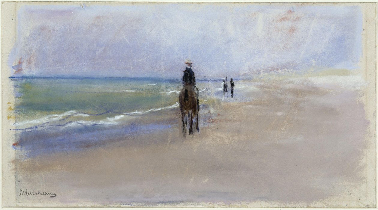 Ryttare på stranden av Max Liebermann