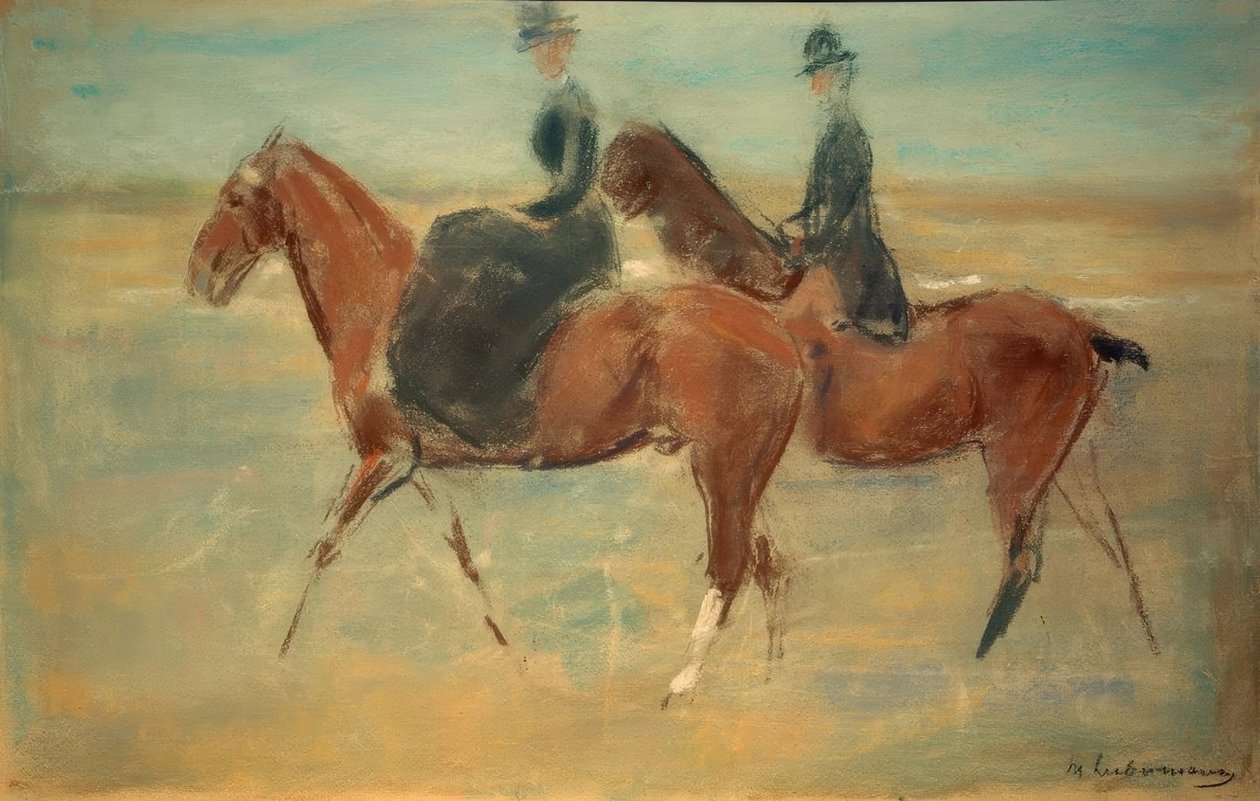 Ryttare och ryttare vid havet av Max Liebermann