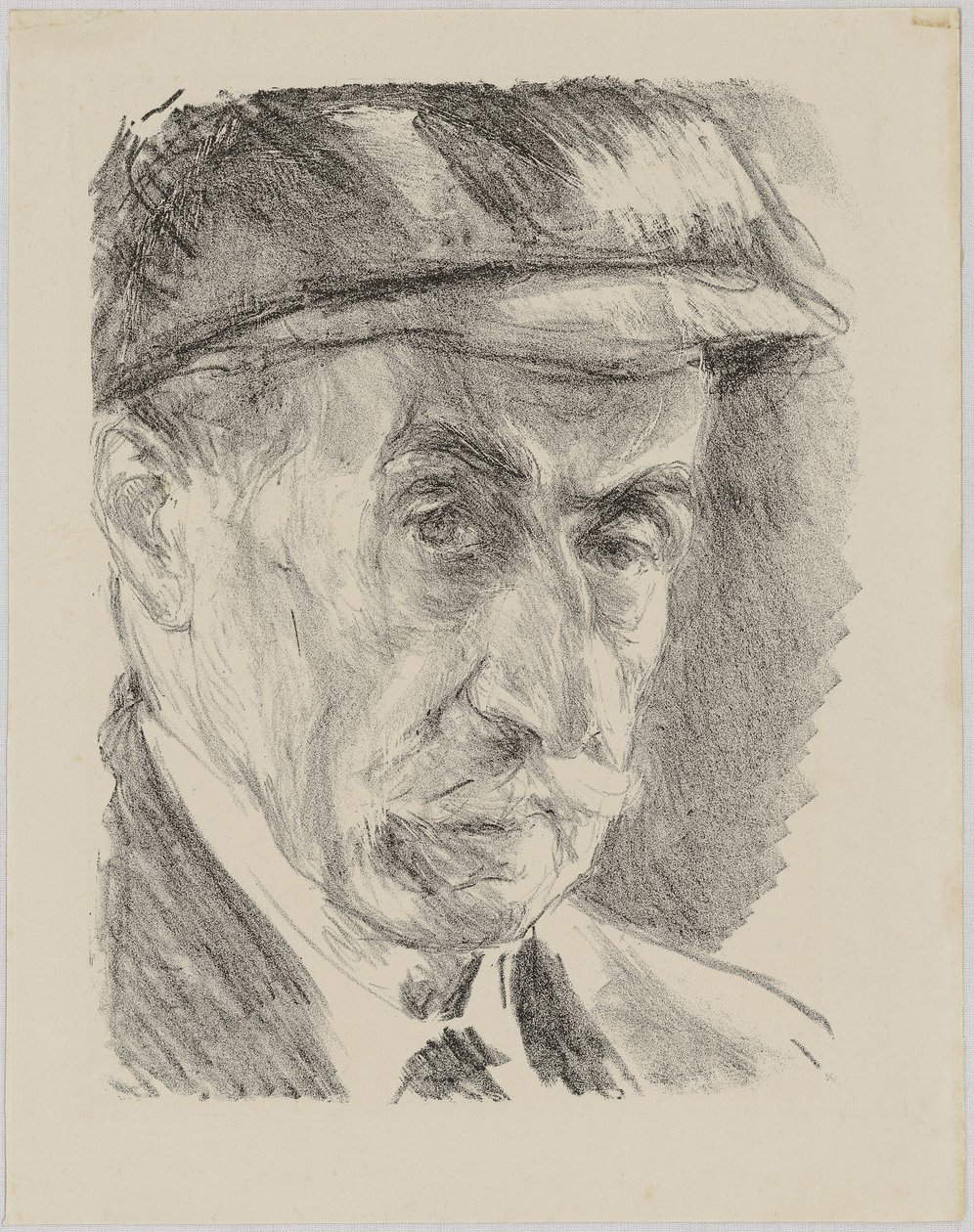 Självporträtt med mössa av Max Liebermann