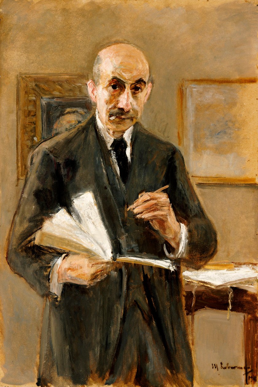 Självporträtt, 1916 av Max Liebermann