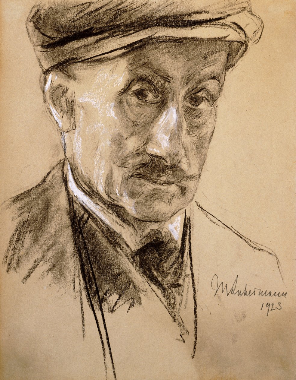 Självporträtt, 1923 av Max Liebermann