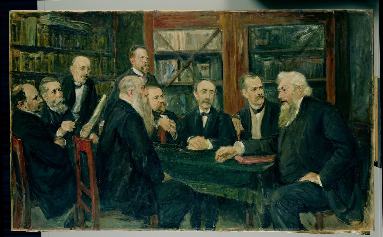 Professorkonventet i Hamburg 1906 (se även 144760) av Max Liebermann