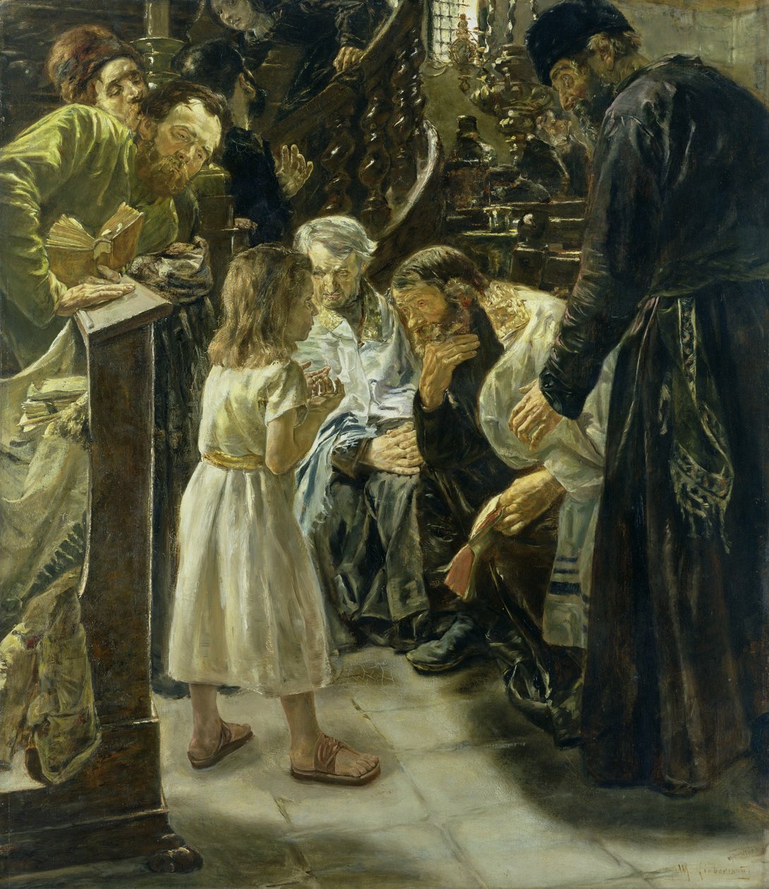 Den tolvårige Jesus i templet av Max Liebermann