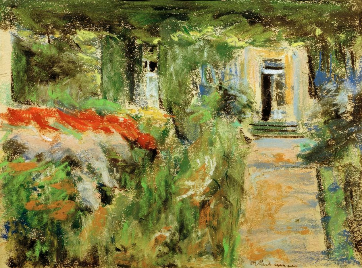 Främre trädgård i öster av Max Liebermann