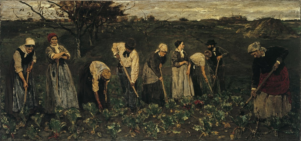 Arbetare på betfältet av Max Liebermann
