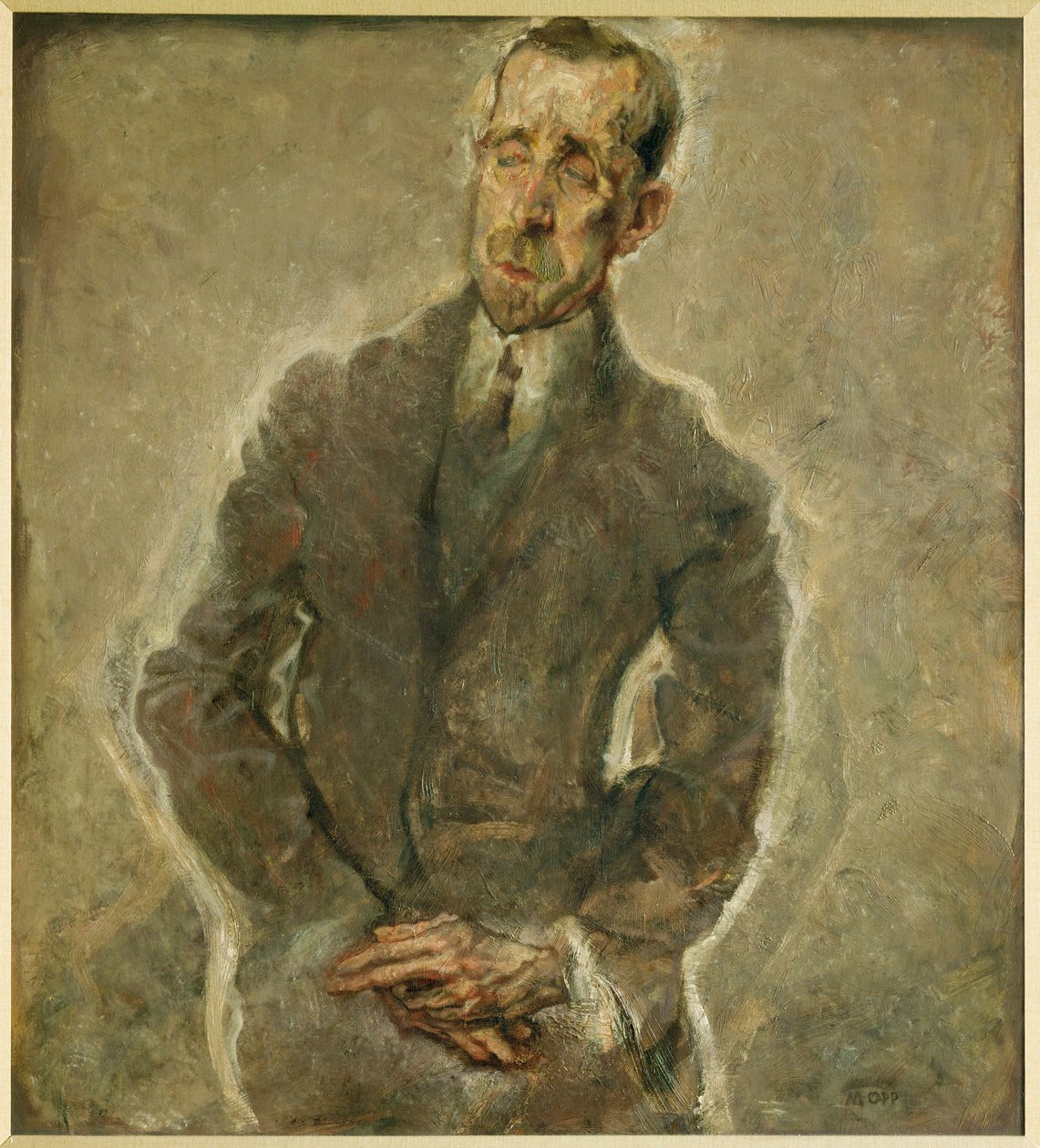 Författaren Heinrich Mann, bror till Thomas av Max Oppenheimer