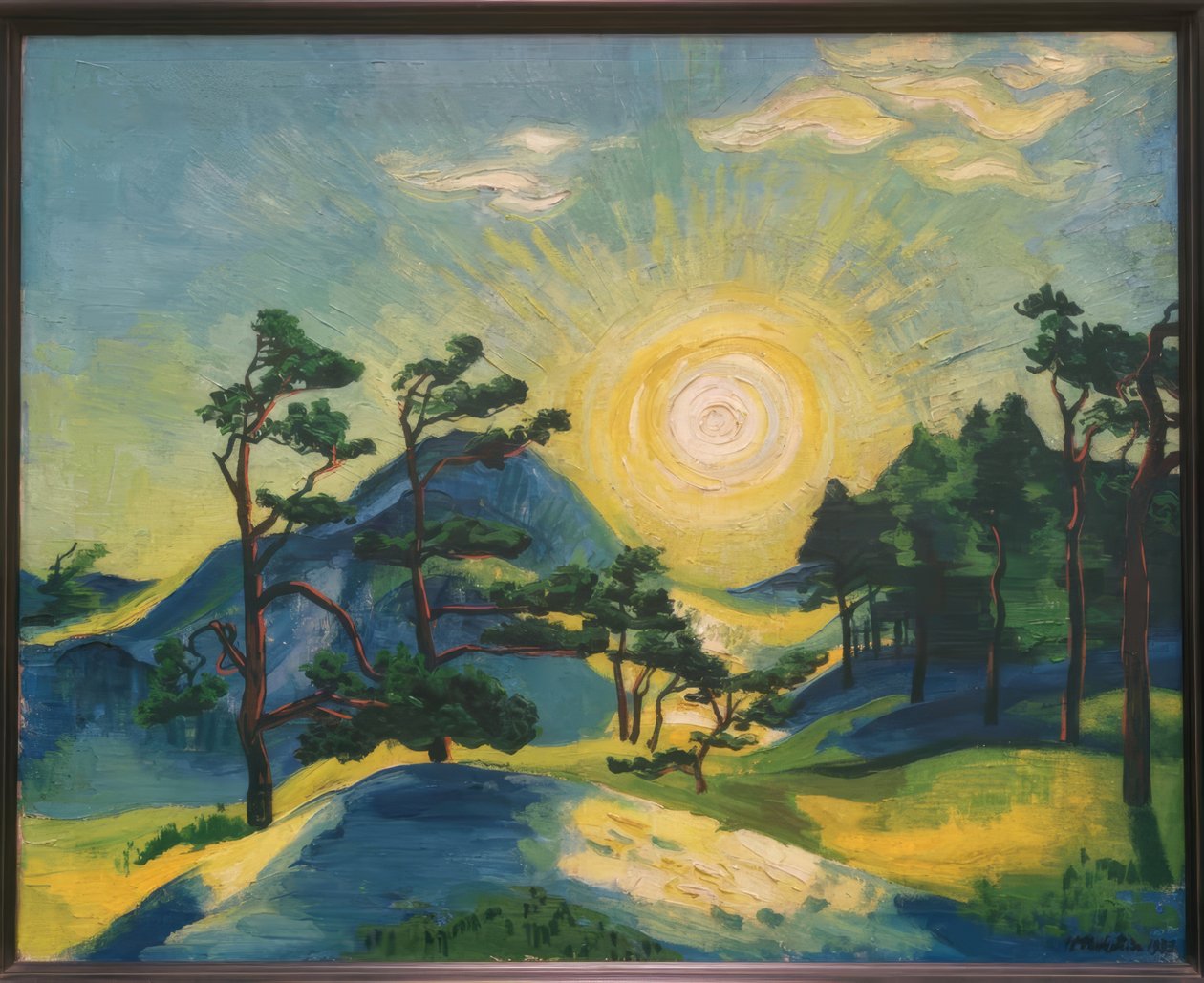 Uppgående sol av Max Pechstein