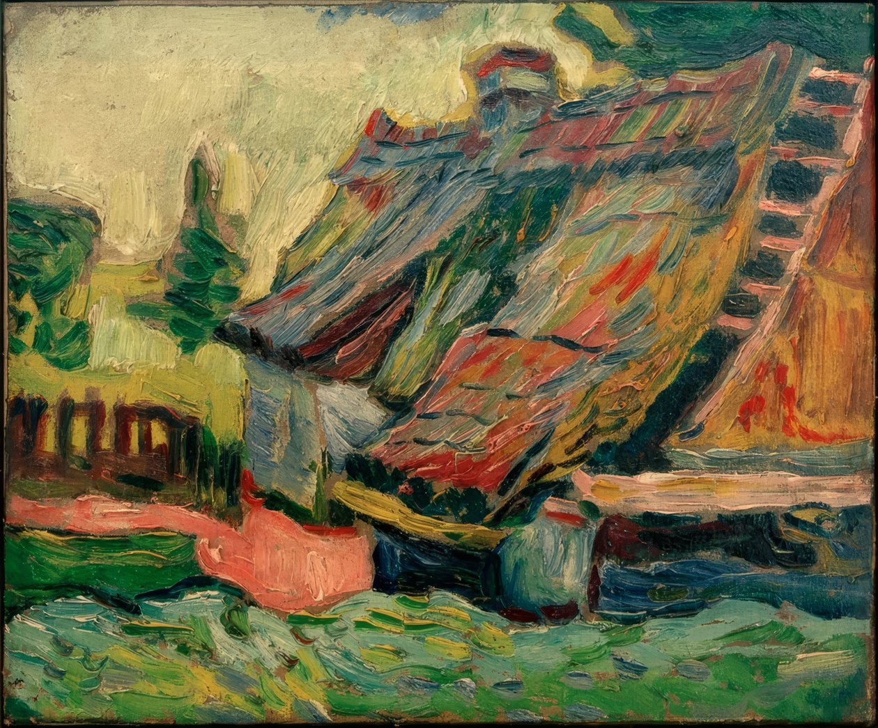 Lantgård av Max Pechstein