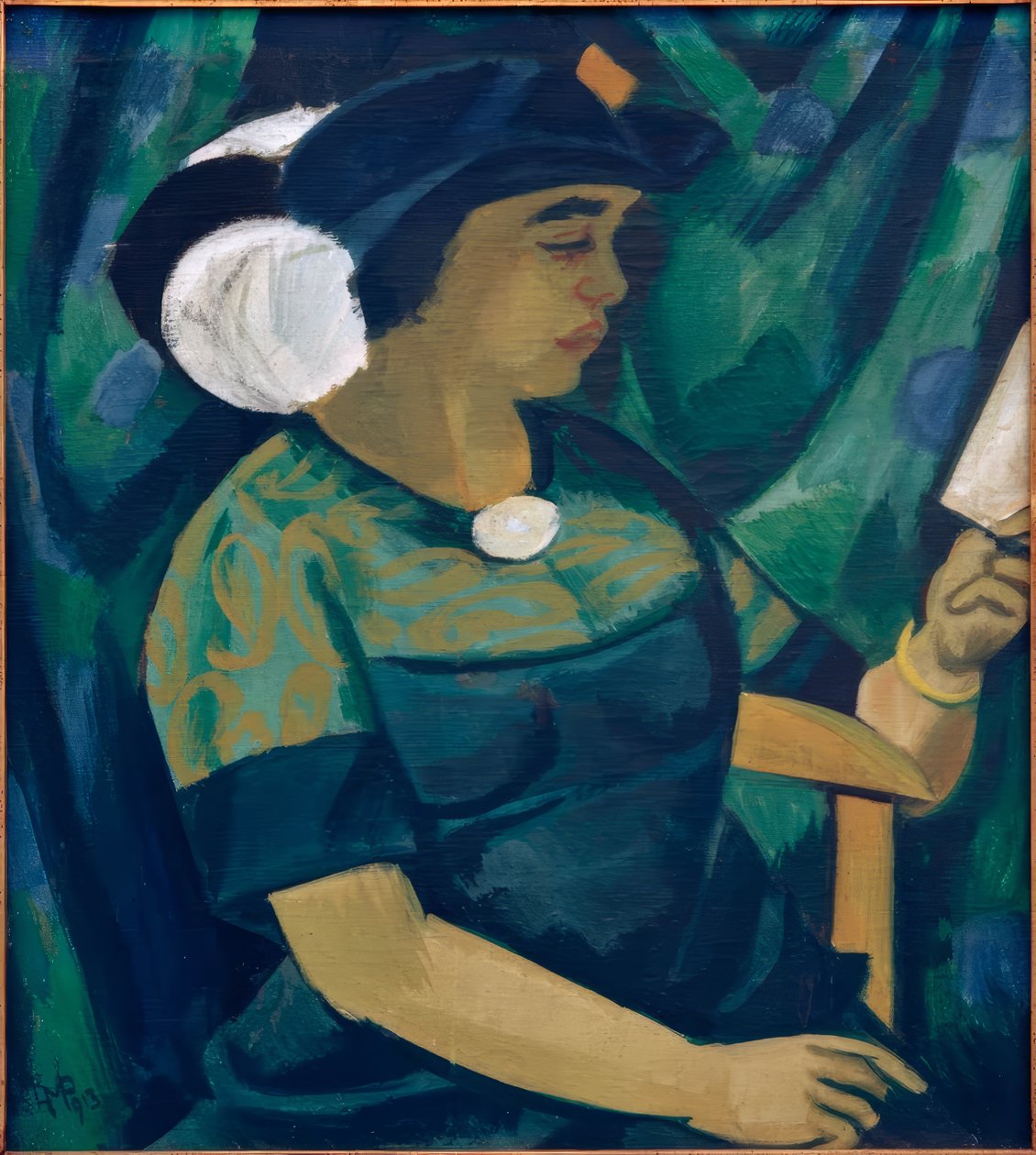 Porträtt av Lotte Pechstein av Max Pechstein