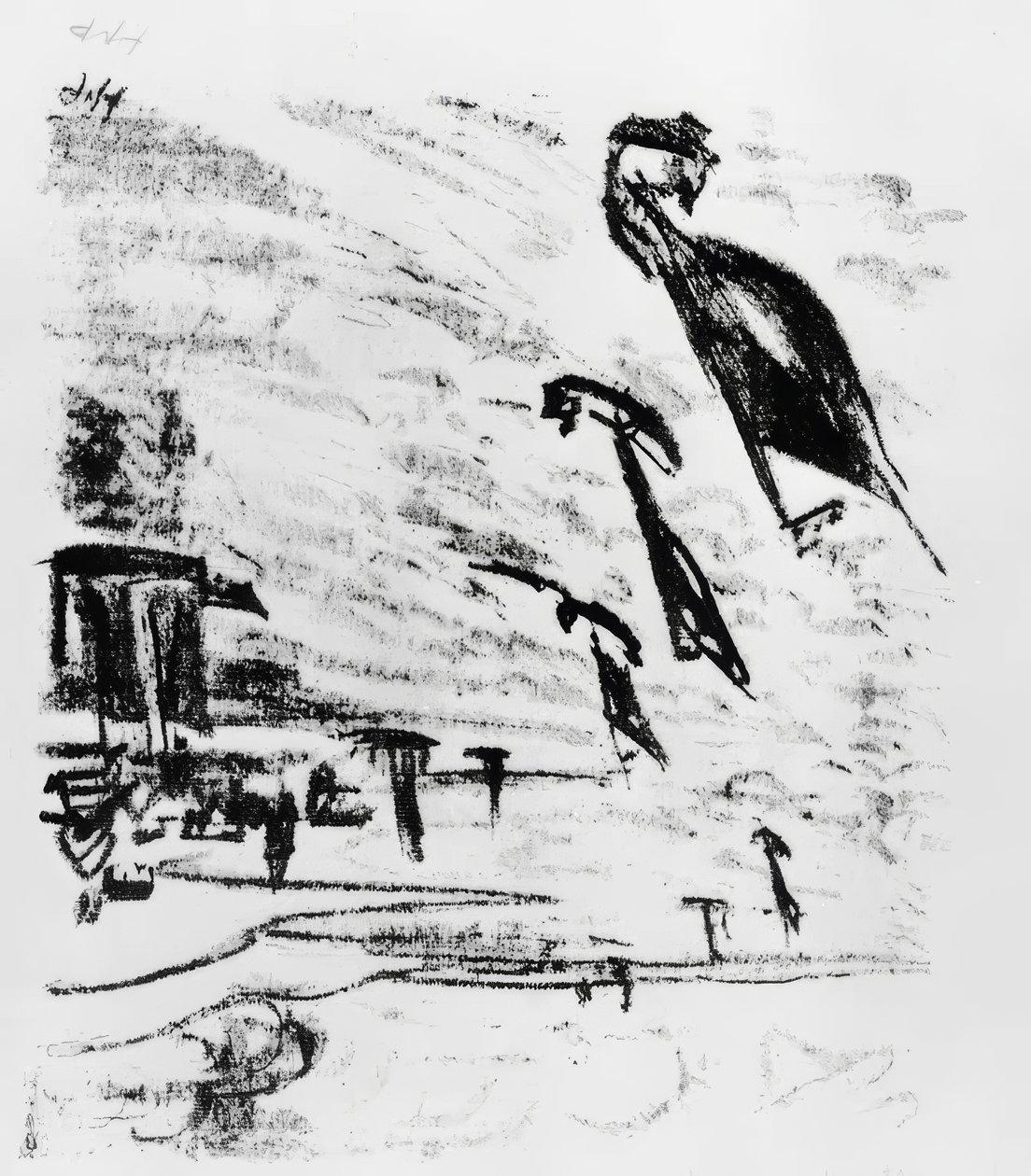 Båtar på bukten av Max Pechstein