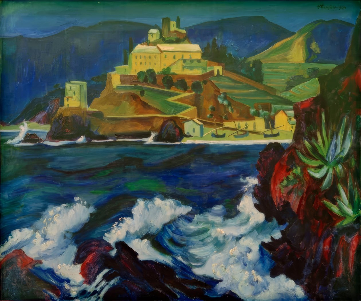 Kloster i Monterosso av Max Pechstein