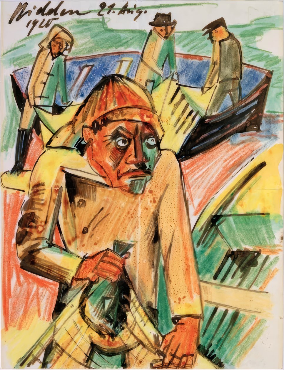 Flundrefiskaren av Max Pechstein
