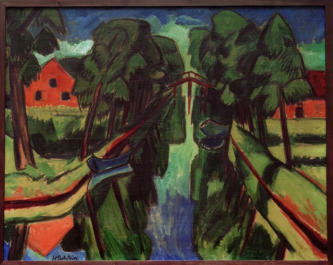 Mühlengraben av Max Pechstein