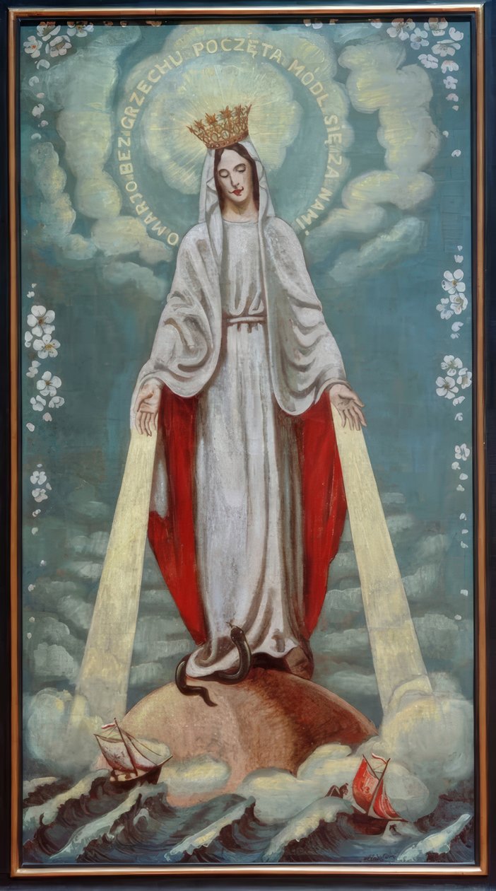 Jungfru Maria som förbönare av Max Pechstein