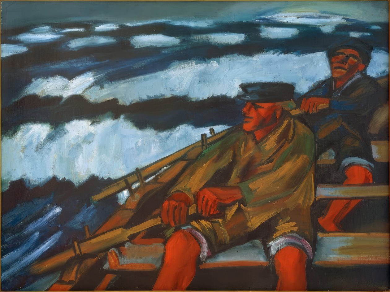 Fiskare i båt av Max Pechstein