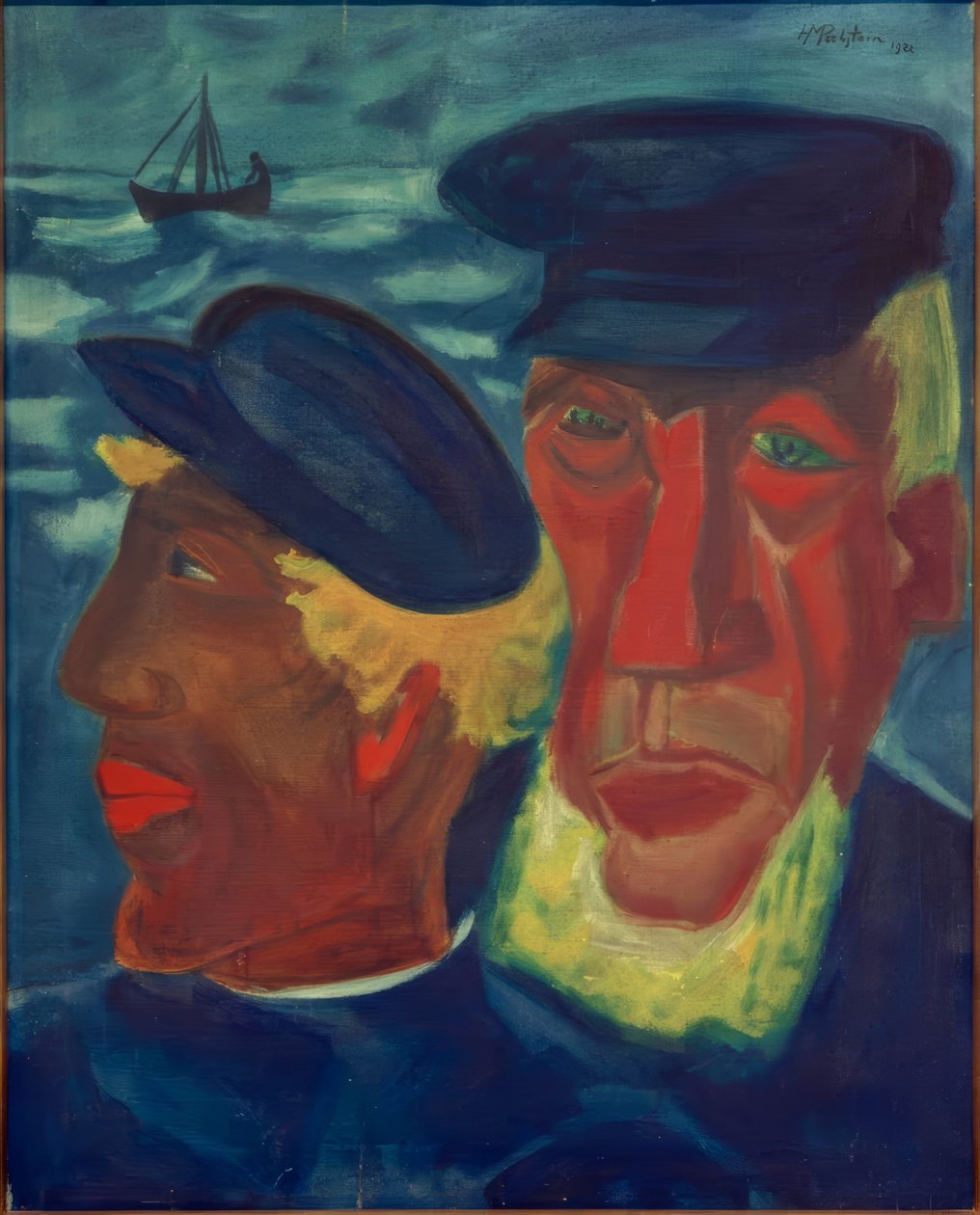 Fiskhuvuden av Max Pechstein