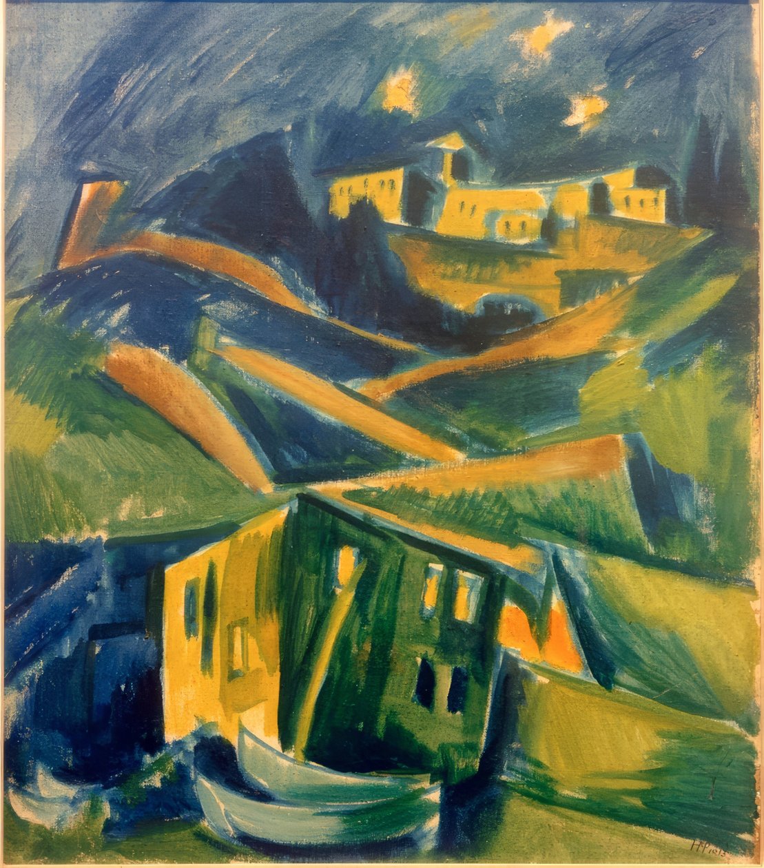 Kusten vid Monte Rosso al Mare av Max Pechstein