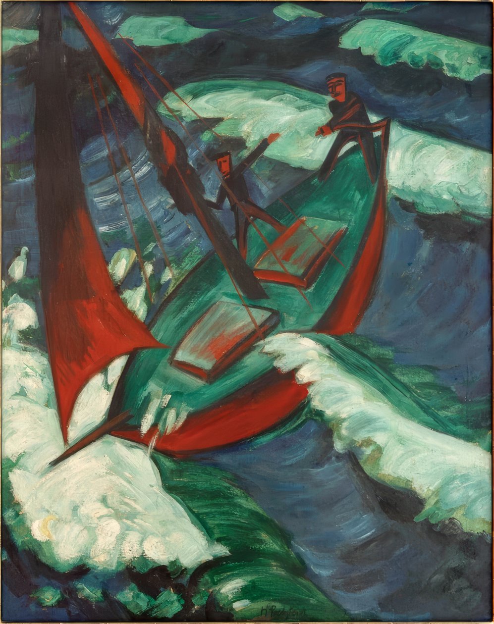 Kutter i storm av Max Pechstein