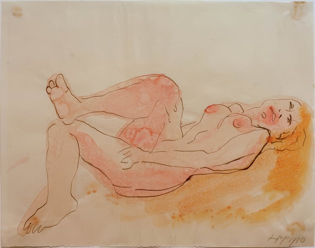 Liegender Akt von Max Pechstein