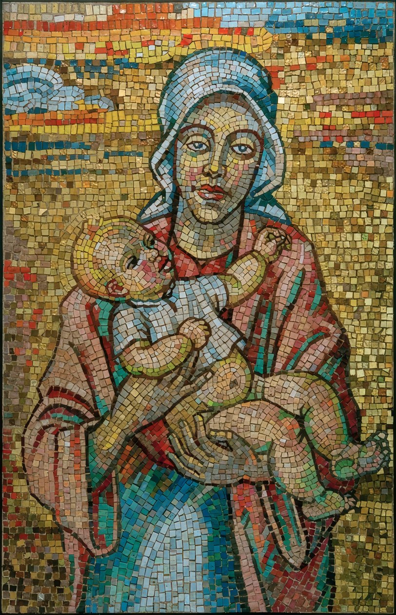 Madonna med barn av Max Pechstein