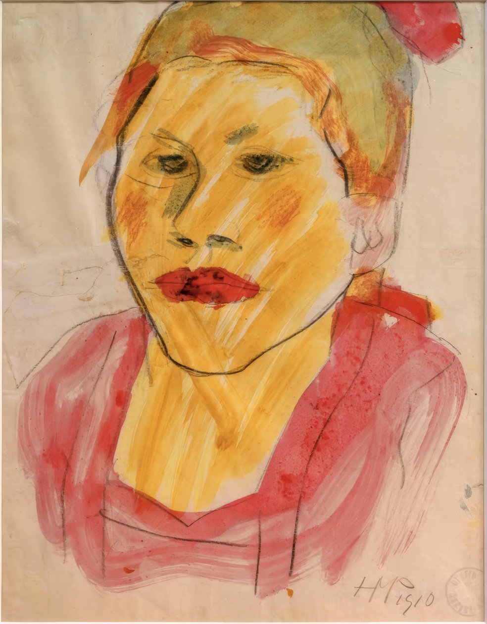 Flickhuvud av Max Pechstein