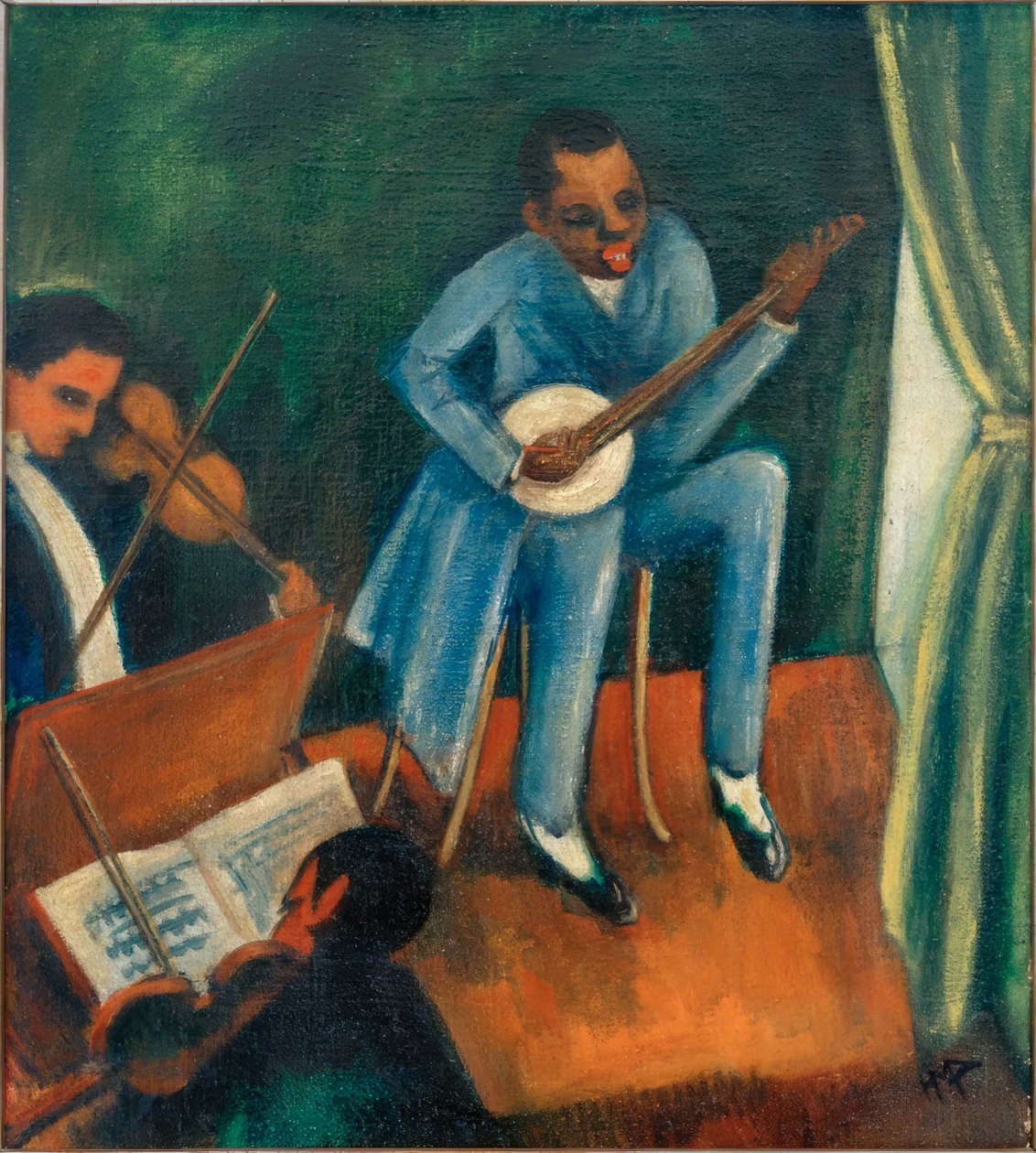 Musiker av Max Pechstein