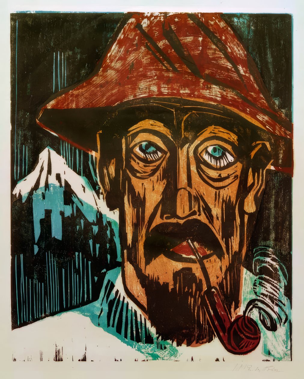 Rökande schweizare av Max Pechstein