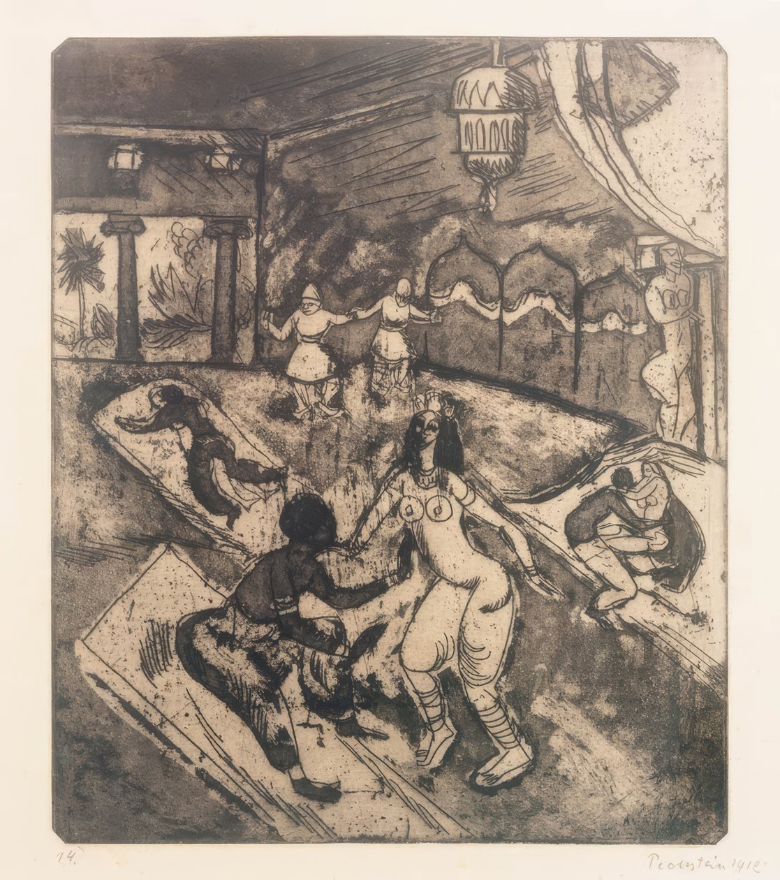 Rysk balett I av Max Pechstein