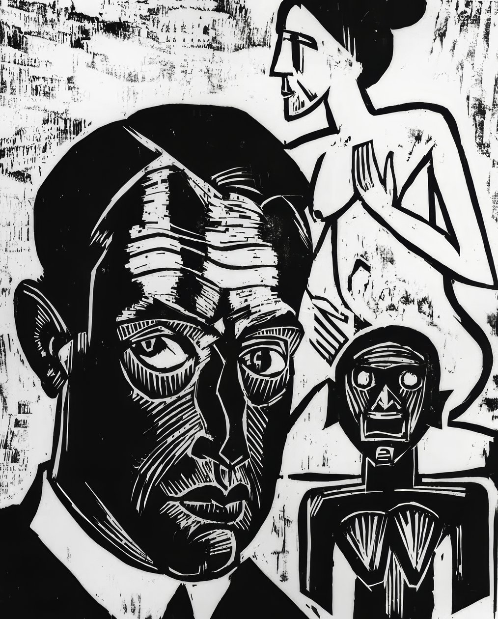 självporträtt  av Max Pechstein