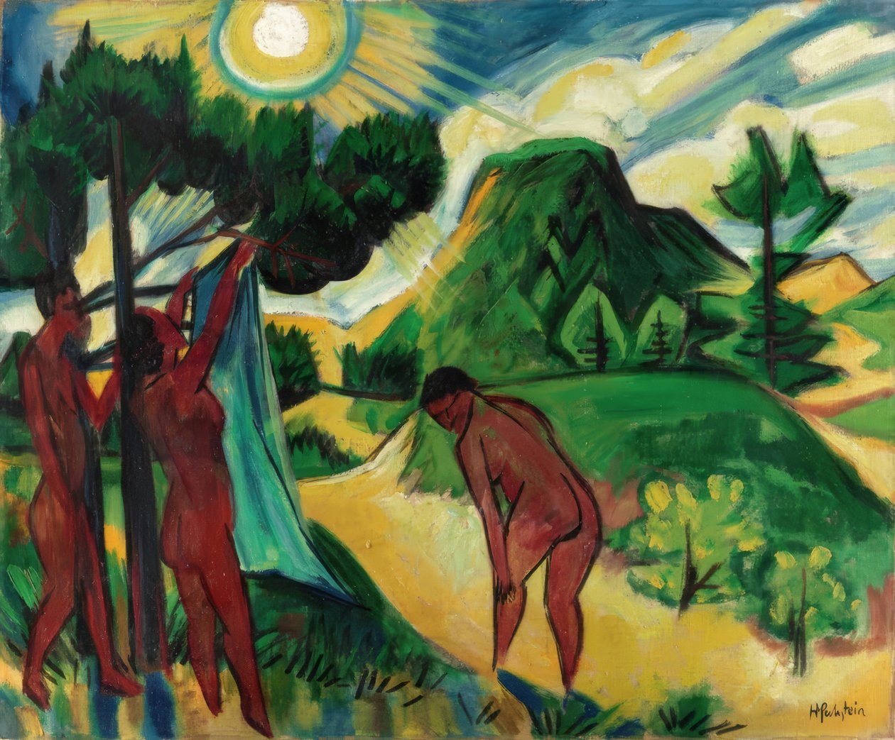 Sommar i Nidden av Max Pechstein
