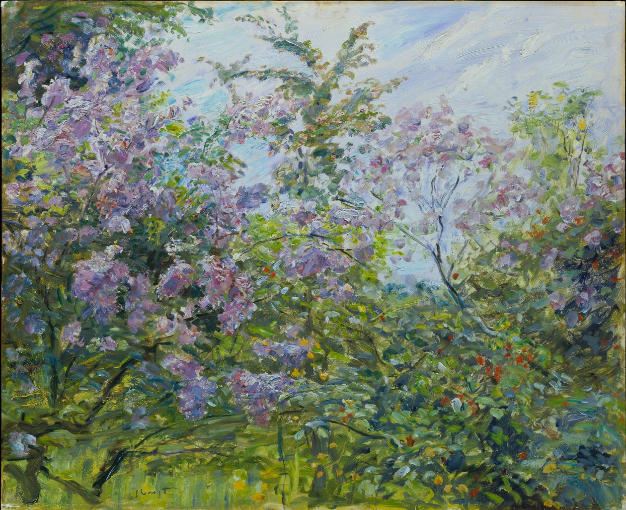 Blommande syren av Max Slevogt