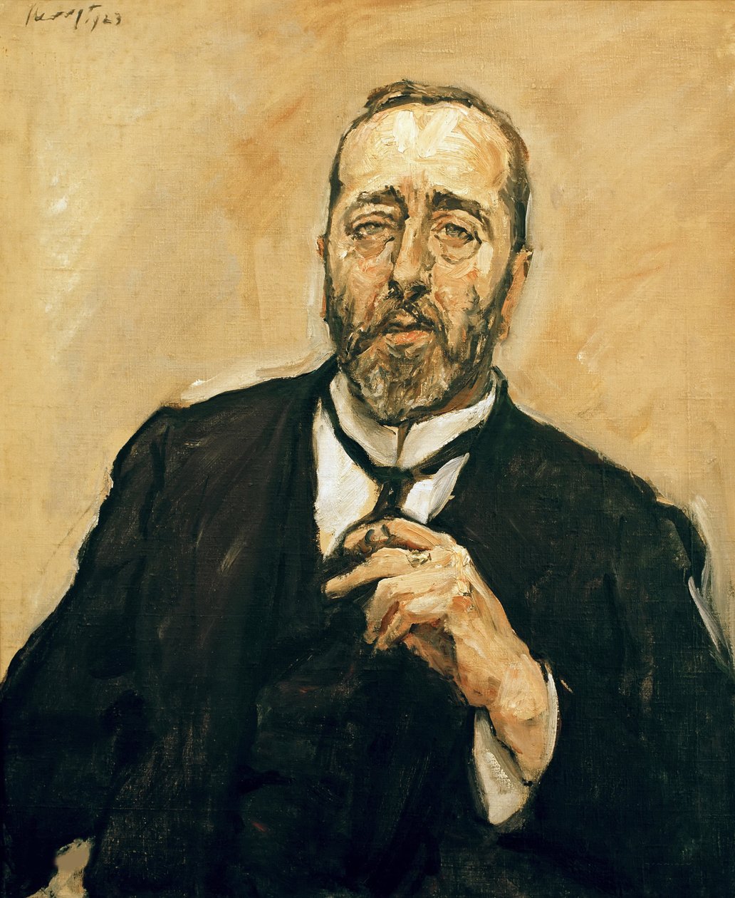 Porträtt av Bernhard Dernburg 1865-1937, 1923. av Max Slevogt