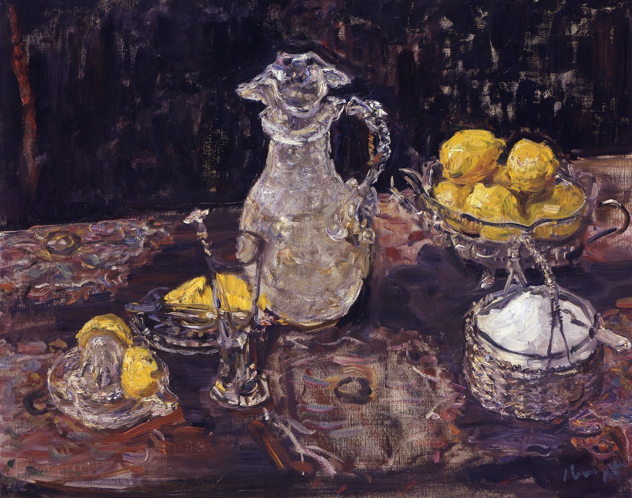 Stilleben med citroner av Max Slevogt