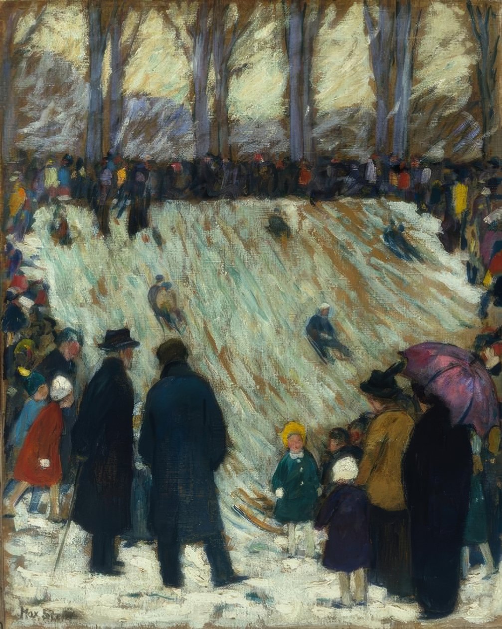 Kälkebacke i Düsseldorf Hofgarten av Max Stern